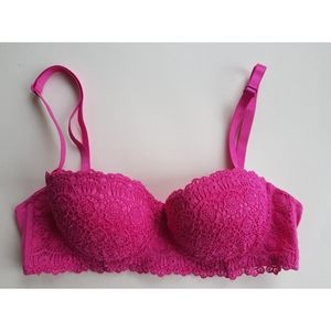 Frederick's of Hollywood Pink Lace Push-up Bra